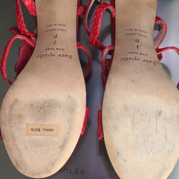 Kate spade red embellished heels - Picture 4 of 5